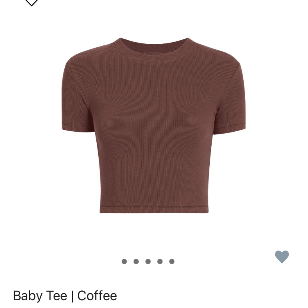 Nuuds Baby Tee Coffee size Medium